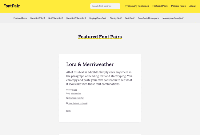 FontPair
